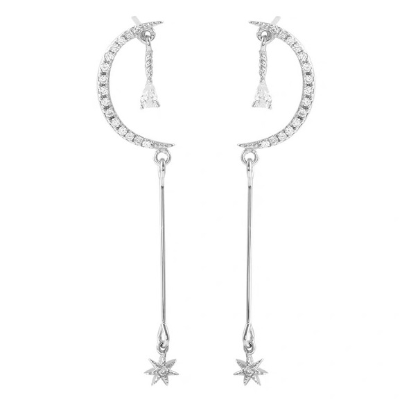 Moon Sterling handmade earrings - Picture 5 of 5